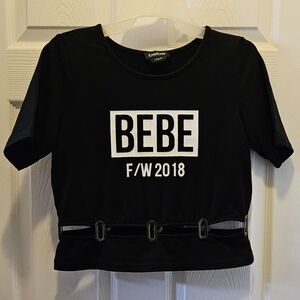 🌺BEBE Peekaboo Crop Top